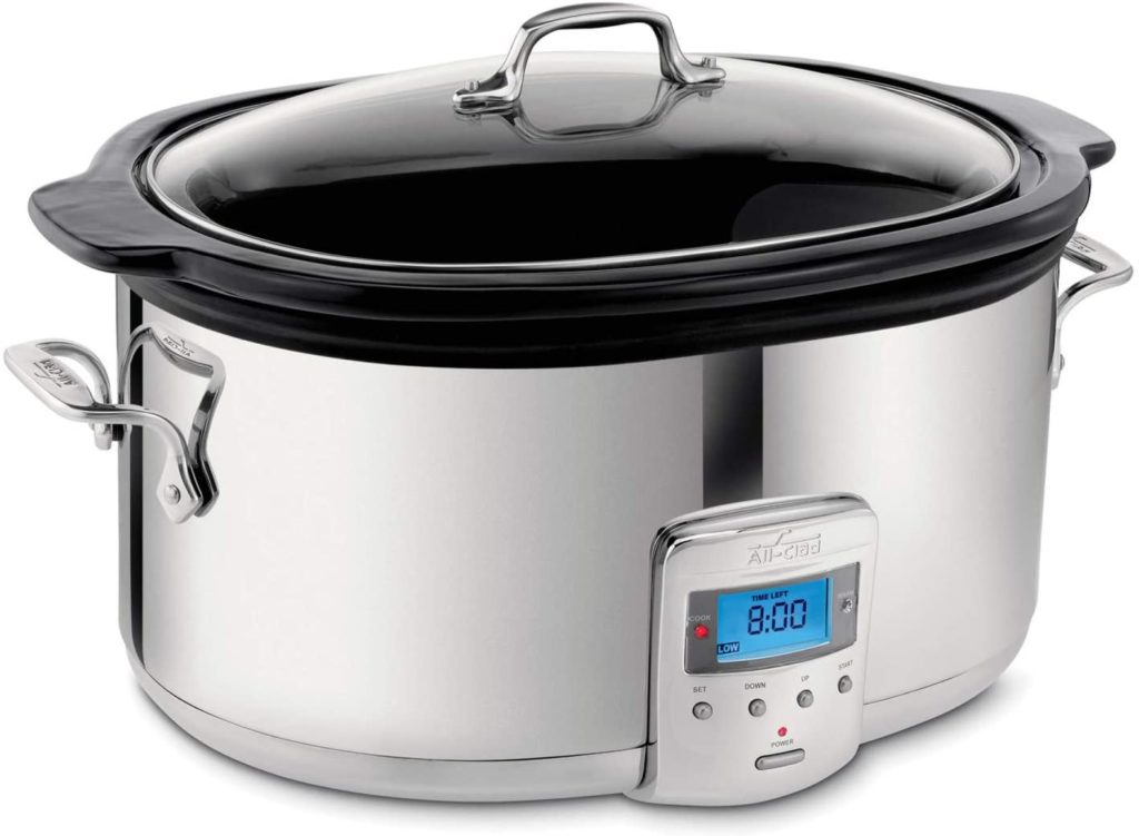 Crock-Pot 6 Quart Cook & Carry Programmable Slow Cooker with Digital Timer,  Stainless Steel (SCCPVL610-SA)